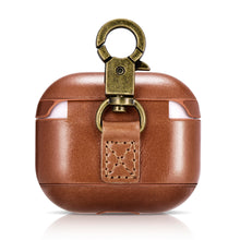 Заредете изображение във визуализатора на галерията – iCarer Leather Vintage natural leather case for AirPods 3 brown (IAP057-BN) - TopMag
