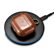 Заредете изображение във визуализатора на галерията – iCarer Leather Vintage natural leather case for AirPods 3 brown (IAP057-BN) - TopMag
