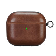Заредете изображение във визуализатора на галерията – iCarer Leather Crazy Horse natural leather case for AirPods 3 brown (IAP058-BN) - TopMag
