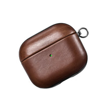 Заредете изображение във визуализатора на галерията – iCarer Leather Crazy Horse natural leather case for AirPods 3 brown (IAP058-BN) - TopMag
