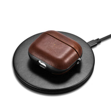Заредете изображение във визуализатора на галерията – iCarer Leather Crazy Horse natural leather case for AirPods 3 brown (IAP058-BN) - TopMag
