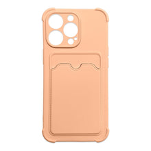 Заредете изображение във визуализатора на галерията – Card Armor Case Pouch Cover for iPhone XS / iPhone X Card Wallet Silicone Air Bag Armor Cover Pink - TopMag
