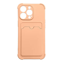 Заредете изображение във визуализатора на галерията – Card Armor Case Pouch Cover for iPhone 13 Pro Card Wallet Silicone Armor Air Bag Cover Pink - TopMag

