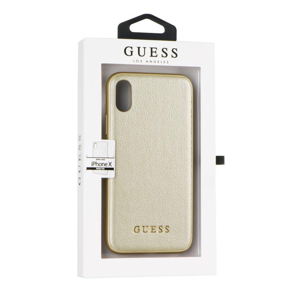 Оригинален гръб guess guhcpxiglgo - iPhone x / xs  златен - само за 44.1 лв