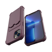 Заредете изображение във визуализатора на галерията – Card Armor Case Pouch Cover For Xiaomi Redmi 10X 4G / Xiaomi Redmi Note 9 Card Wallet Silicone Armor Cover Air Bag Blue - TopMag
