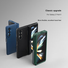 Заредете изображение във визуализатора на галерията – Nillkin Super Frosted Shield Fold Case for Samsung Galaxy Z Fold 5 5G black (bracket)
