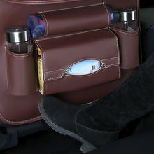 Заредете изображение във визуализатора на галерията – Car organizer for the seat foldable shelf mini car table beige - TopMag
