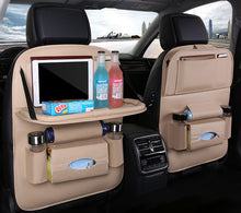 Заредете изображение във визуализатора на галерията – Car organizer for the seat foldable shelf mini car table beige - TopMag
