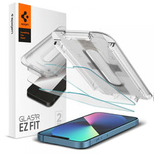Заредете изображение във визуализатора на галерията – TEMPERED GLASS SPIGEN GLAS.TR "EZ FIT" 2-PACK IPHONE 13 PRO MAX - TopMag

