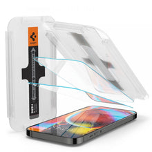 Заредете изображение във визуализатора на галерията – TEMPERED GLASS SPIGEN GLAS.TR "EZ FIT" 2-PACK IPHONE 13 PRO MAX - TopMag
