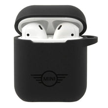 Заредете изображение във визуализатора на галерията – Mini MIACA2SLTBK AirPods cover czarny/black hard case Silicone Collection - TopMag
