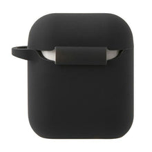 Заредете изображение във визуализатора на галерията – Mini MIACA2SLTBK AirPods cover czarny/black hard case Silicone Collection - TopMag
