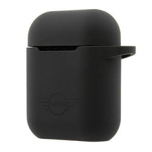 Заредете изображение във визуализатора на галерията – Mini MIACA2SLTBK AirPods cover czarny/black hard case Silicone Collection - TopMag
