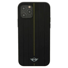Заредете изображение във визуализатора на галерията – Mini MIHCP12LPUHLYE iPhone 12 Pro Max 6.7 "yellow / yellow hard case Stamp Stripe - TopMag

