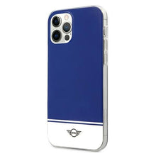 Заредете изображение във визуализатора на галерията – Mini MIHCP12MPCUBINA iPhone 12/12 Pro 6,1" granatowy/navy hard case Stripe Collection - TopMag
