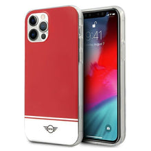 Заредете изображение във визуализатора на галерията – Mini MIHCP12MPCUBIRE iPhone 12/12 Pro 6,1" czerwony/red hard case Stripe Collection - TopMag
