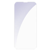 Заредете изображение във визуализатора на галерията – Baseus 2x Full screen 0,3 mm Anti Blue Light tempered glass iPhone 13 mini (SGBL020302) (case friendly) - TopMag
