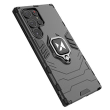 Заредете изображение във визуализатора на галерията – Wozinsky Ring Armor case for Samsung Galaxy S23 Ultra armored cover magnetic holder ring black
