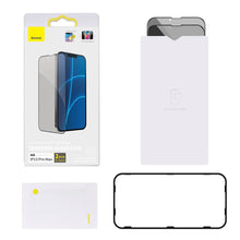 Заредете изображение във визуализатора на галерията – Baseus Anti Spy Full Screen Glass 2x tempered glass for iPhone 13 Pro Max privacy filter black (SGQP020501) - TopMag

