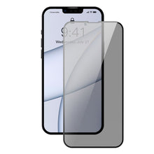 Заредете изображение във визуализатора на галерията – Baseus Anti Spy Full Screen Glass 2x tempered glass for iPhone 13 Pro Max privacy filter black (SGQP020501) - TopMag
