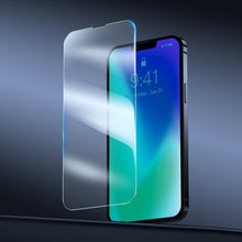 Заредете изображение във визуализатора на галерията – Baseus 0,3mm Porcelain Glass 2x tempered glass for iPhone 13 Pro / iPhone 13 screen protector (SGBL030102) - TopMag
