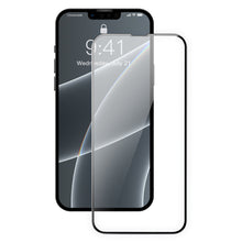 Заредете изображение във визуализатора на галерията – Baseus 0,3mm Full Screen Porcelain Glass 2x Porcelain Tempered Glass for iPhone 13 Pro / iPhone 13 Full Screen with Frame Black (SGQP030101) - TopMag
