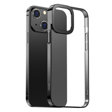Заредете изображение във визуализатора на галерията – Baseus Glitter Hard PC Case Transparent Electroplating Cover for iPhone 13 black (ARMC000001) - TopMag
