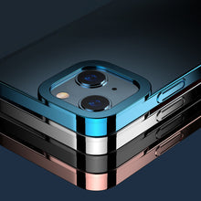 Заредете изображение във визуализатора на галерията – Baseus Glitter Hard PC Case Transparent Electroplating Cover for iPhone 13 black (ARMC000001) - TopMag
