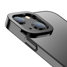 Заредете изображение във визуализатора на галерията – Baseus Glitter Hard PC Case Transparent Electroplating Cover for iPhone 13 black (ARMC000001) - TopMag
