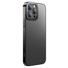 Заредете изображение във визуализатора на галерията – Baseus Glitter Hard PC Case Transparent Electroplating Cover for iPhone 13 Pro Max black (ARMC000201) - TopMag
