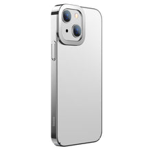 Заредете изображение във визуализатора на галерията – Baseus Glitter Hard PC Case Transparent Electroplating Cover for iPhone 13 silver (ARMC000312) - TopMag
