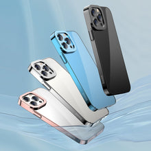 Заредете изображение във визуализатора на галерията – Baseus Glitter Hard PC Case Transparent Electroplating Cover for iPhone 13 Pro Max silver (ARMC000512) - TopMag
