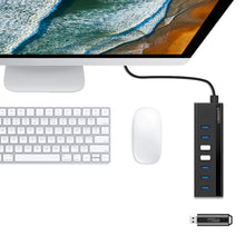 Заредете изображение във визуализатора на галерията – Ugreen multifunctional HUB 7in1 USB-A - 7xUSB-A 5Gb/s black (US219)
