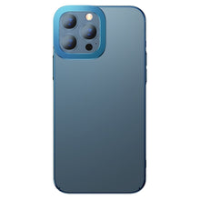 Заредете изображение във визуализатора на галерията – Baseus Glitter Hard PC Case Transparent Electroplating Cover for iPhone 13 Pro Max blue (ARMC000803) - TopMag
