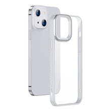 Заредете изображение във визуализатора на галерията – Baseus Crystal Phone Case hard case for iPhone 13 with TPU frame grey (ARJT000313) - TopMag
