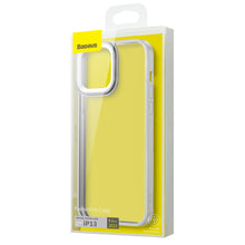 Заредете изображение във визуализатора на галерията – Baseus Crystal Phone Case hard case for iPhone 13 with TPU frame grey (ARJT000313) - TopMag
