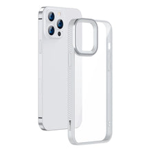 Заредете изображение във визуализатора на галерията – Baseus Crystal Phone Case hard case for iPhone 13 Pro with TPU frame grey (ARJT000413) - TopMag
