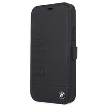 Заредете изображение във визуализатора на галерията – Etui BMW BMFLBKP12SSLLNA iPhone 12 mini 5,4" granatowy/navy book Signature
