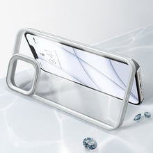 Заредете изображение във визуализатора на галерията – Baseus Crystal Phone Case hard case for iPhone 13 Pro Max with TPU frame grey (ARJT000513) - TopMag
