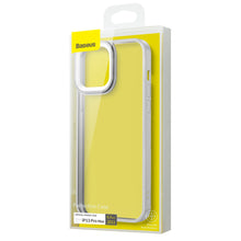 Заредете изображение във визуализатора на галерията – Baseus Crystal Phone Case hard case for iPhone 13 Pro Max with TPU frame grey (ARJT000513) - TopMag
