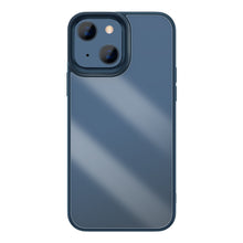 Заредете изображение във визуализатора на галерията – Baseus Crystal Phone Case hard case for iPhone 13 with TPU frame blue (ARJT000603) - TopMag
