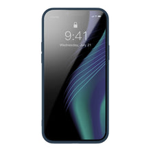 Заредете изображение във визуализатора на галерията – Baseus Crystal Phone Case hard case for iPhone 13 with TPU frame blue (ARJT000603) - TopMag
