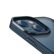 Заредете изображение във визуализатора на галерията – Baseus Crystal Phone Case hard case for iPhone 13 with TPU frame blue (ARJT000603) - TopMag
