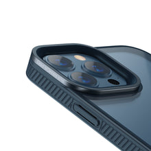 Заредете изображение във визуализатора на галерията – Baseus Crystal Phone Case hard case for iPhone 13 Pro Max with TPU frame blue (ARJT000803) - TopMag

