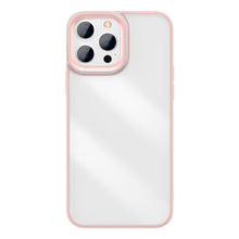 Заредете изображение във визуализатора на галерията – Baseus Crystal Phone Case hard case for iPhone 13 Pro with TPU frame pink (ARJT001004) - TopMag
