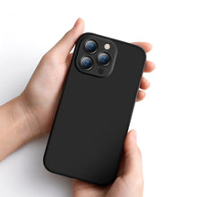 Заредете изображение във визуализатора на галерията – Baseus Liquid Gel Case Soft Flexible Rubber Cover for iPhone 13 Pro black (ARYT000101) - TopMag
