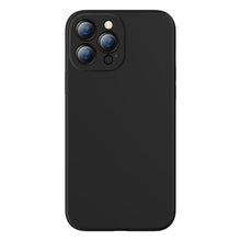 Заредете изображение във визуализатора на галерията – Baseus Liquid Gel Case Soft Flexible Rubber Cover for iPhone 13 Pro black (ARYT000101) - TopMag

