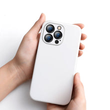 Заредете изображение във визуализатора на галерията – Baseus Liquid Gel Case Soft Flexible Rubber Cover for iPhone 13 Pro white (ARYT000402) - TopMag
