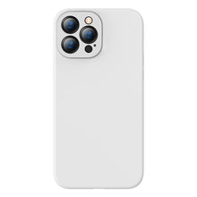 Заредете изображение във визуализатора на галерията – Baseus Liquid Gel Case Soft Flexible Rubber Cover for iPhone 13 Pro white (ARYT000402) - TopMag
