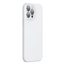Заредете изображение във визуализатора на галерията – Baseus Liquid Gel Case Soft Flexible Rubber Cover for iPhone 13 Pro white (ARYT000402) - TopMag
